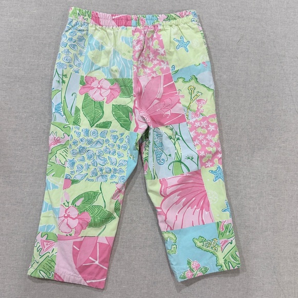 Lilly Pulitzer Patchwork Print Pants 6X - Picture 4 of 8
